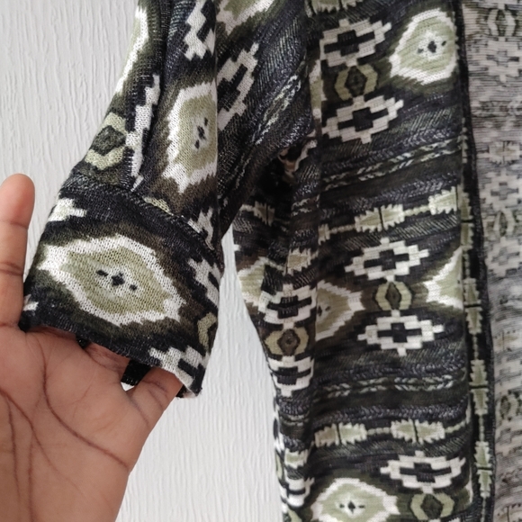 Mandy Evans Open Cardigan Green/Black Size S - Picture 3 of 7